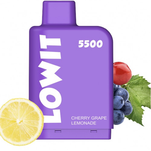 Картридж Elf Bar Lowit 5500 Затяжек Вишня Виноград Лимонад
